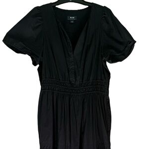 Maeve maxi black dress large Anthropologie